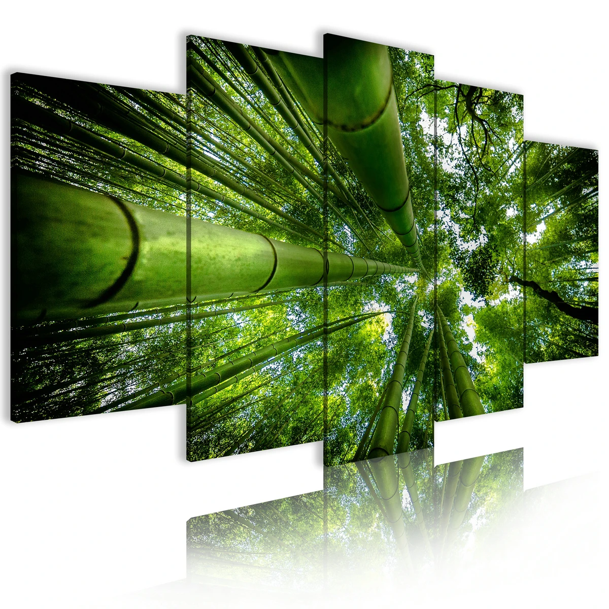 Art Wall Picture Home Decoration Waterfall Scenery Modern Living Room Beach 5 Panel Canvas Oil Painting