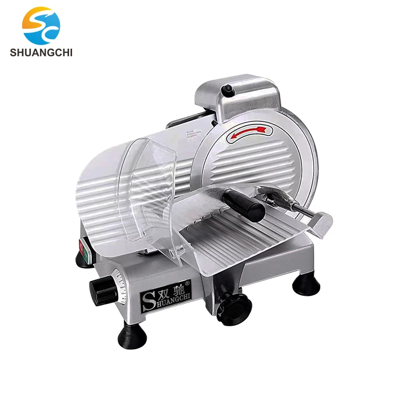 110V/220V Stainless Steel Automatic Frozen Meat Slicer Bacon Slicer Machine Cut Thin Machine 10' Blade