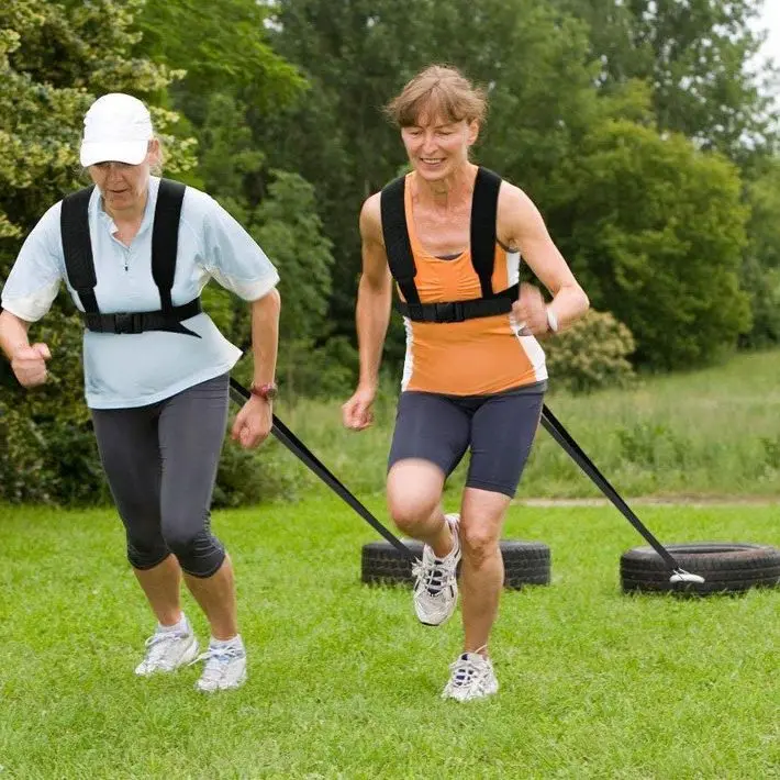 Fitness Sled Harness Workout Harness Exercise Speed Trainer with Pull Strap for Resistance Training