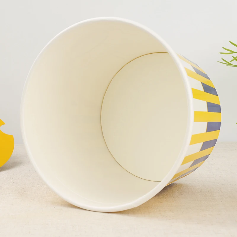 Fast food Fried Chicken Bucket with Paper Lid