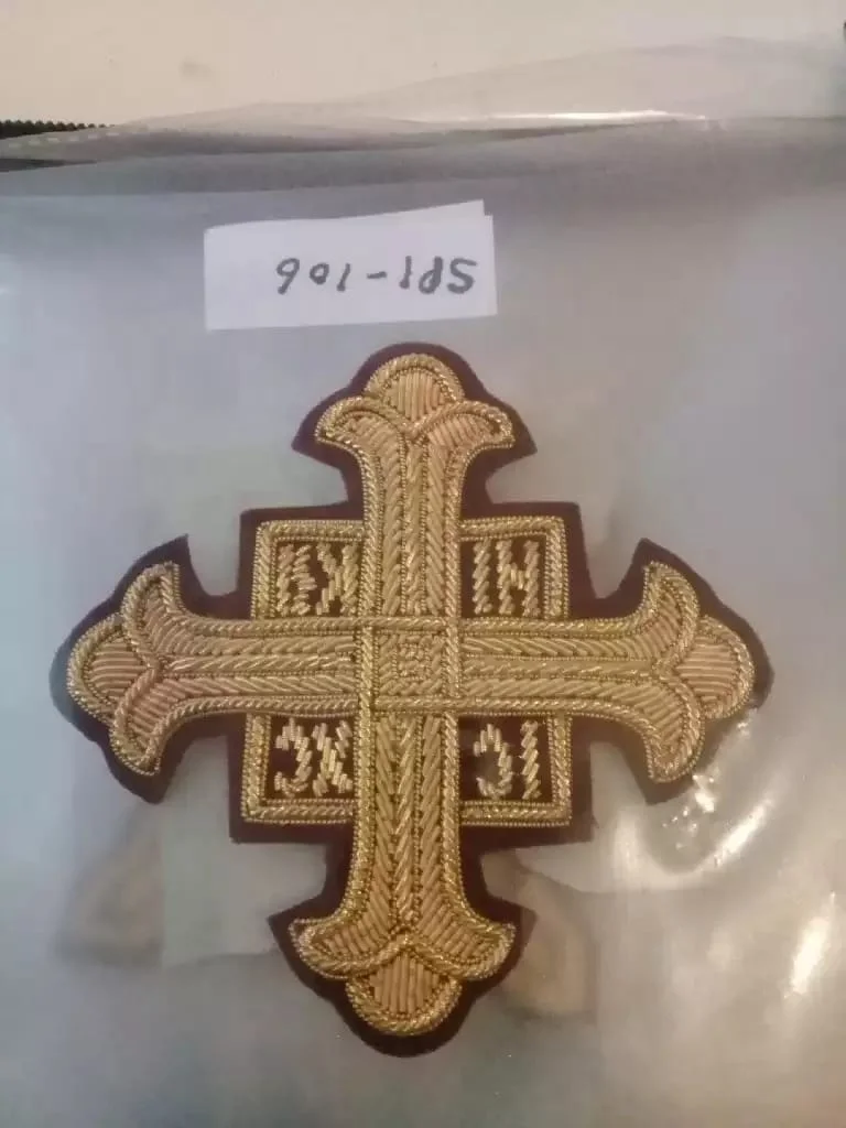 Оптовая продажа вышитые значки ручной работы из прочной ткани качественные дизайнерские аксессуары для униформы