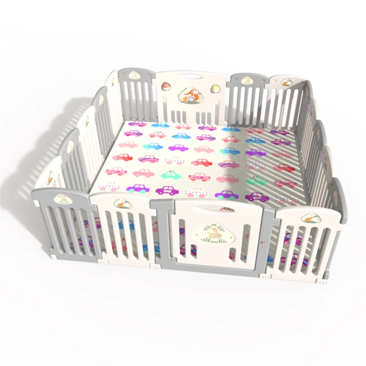 EN71 New design indoor large square plastic playpen for kiddie children toy fence