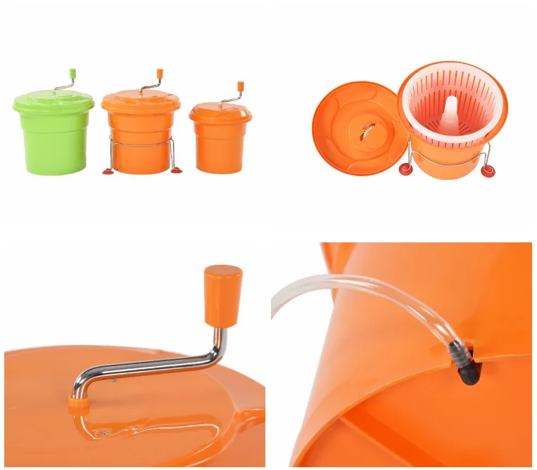 Orange12L/25L Large Salad Spinner PP Plastic  Hotel Salad Spinner