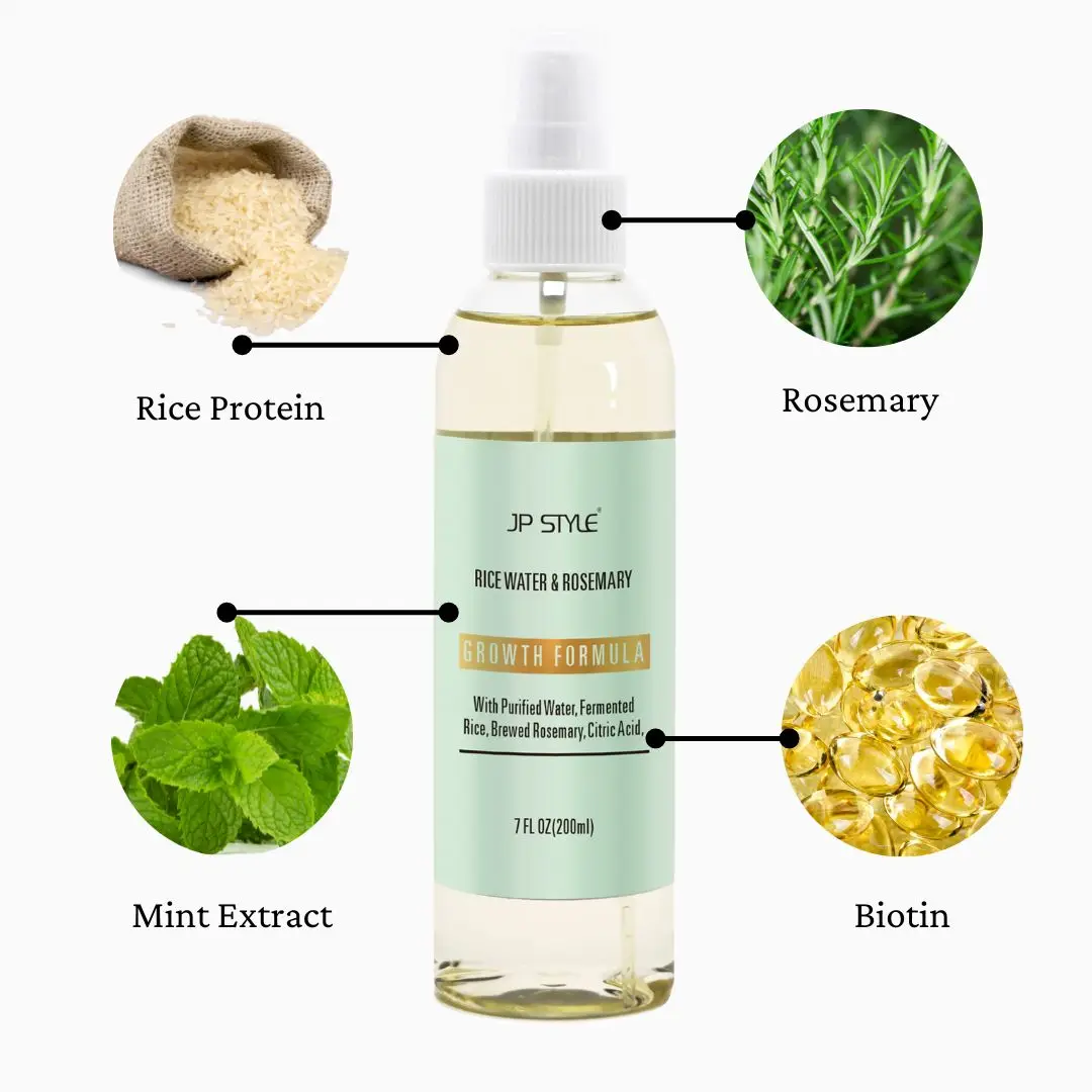 Wholesale Pure Rosemary Hair Care For Hair Loss  Rice Water Spray Hair Treatment Private Label