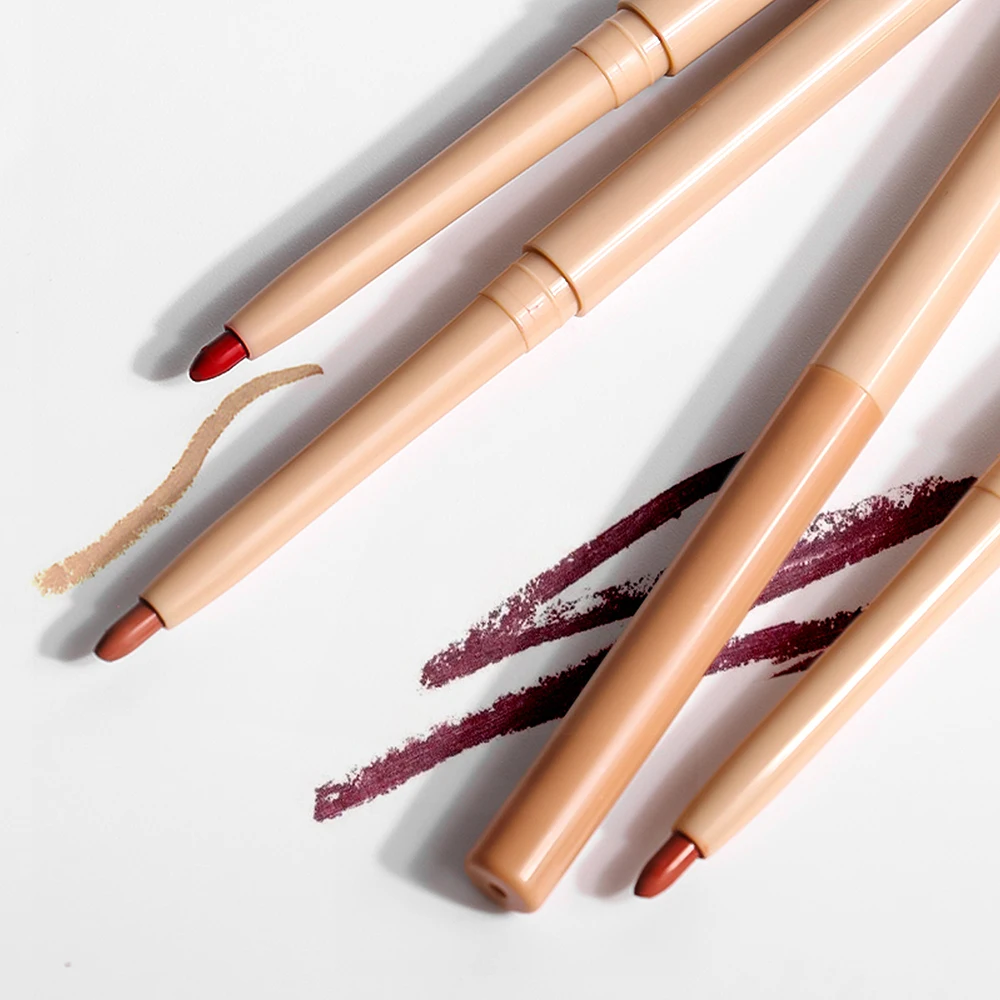 No Logo High Pigment Lip Liner Matte Smooth Application  Private Label Lip Liners Long Lasting Nude Lipliner