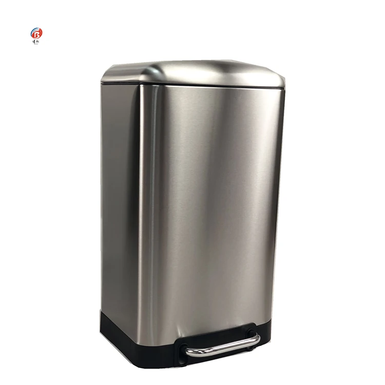 Factory price waste bin  Stainless Steel Lid Trash Can For Office