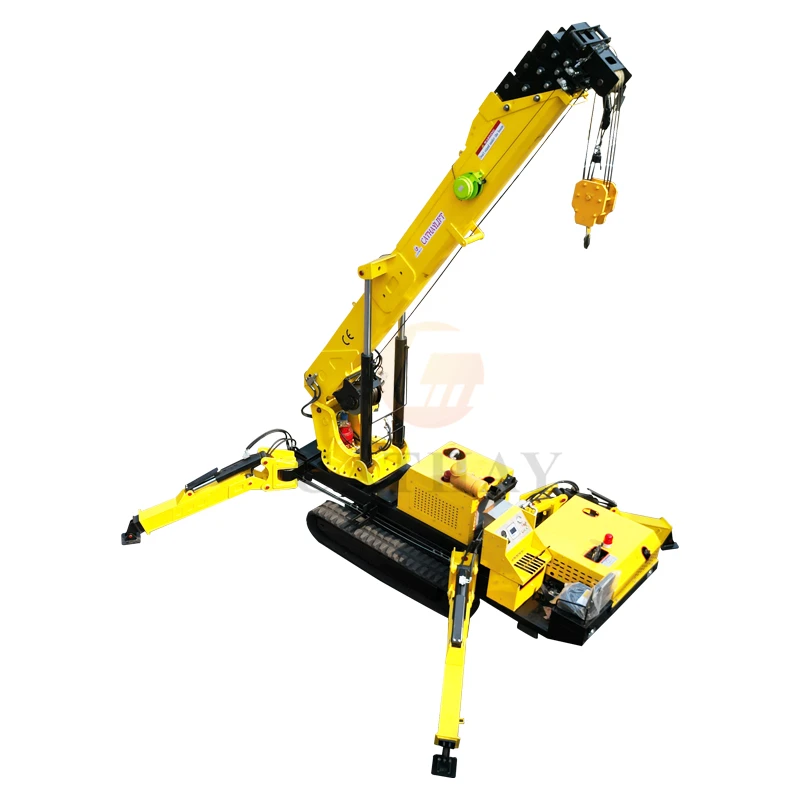 2024 new design mini 1.2~12ton spider crane hire rental with CE for sale