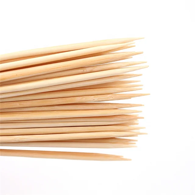 Cheap Skewers Wooden Stick Round 60 cm Bbq Bamboo Sticks For Plant