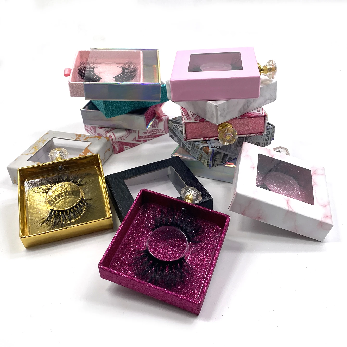 
Hot Selling 5d Siberian Mink Eyelashes Strips Brand Mink Eyelashes Vendor 