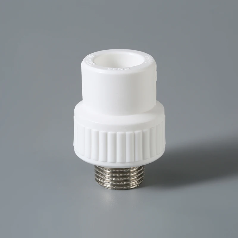 Plumbing Materials Plastic Male Threaded Direct Pipe Connector PPR Pipe Fittings