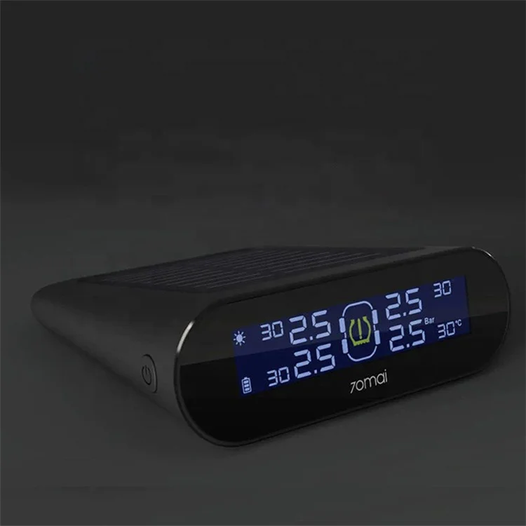 Car Digital Wireless Security Alarm APP Control Tpms Sensor Tire Pressure Monitoring System Gauge 70mai Lite T02