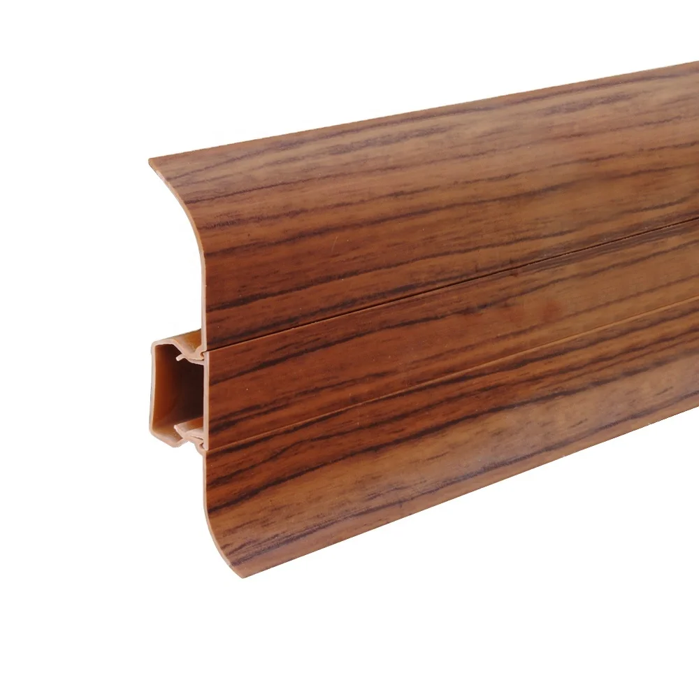 P70-C, RAITTO 70mm Plastic Plinth PVC Skirting Board Rigid PVC Trunking Skirting