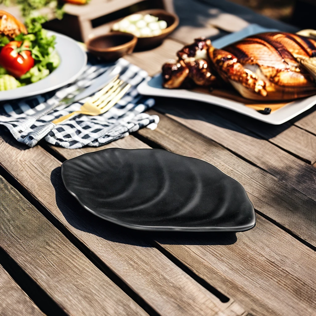 Лидер продаж Высококачественная Современная меламиновая тарелка в форме листа для дома и ресторана минимальный заказ 10 шт. пластиковая ужина