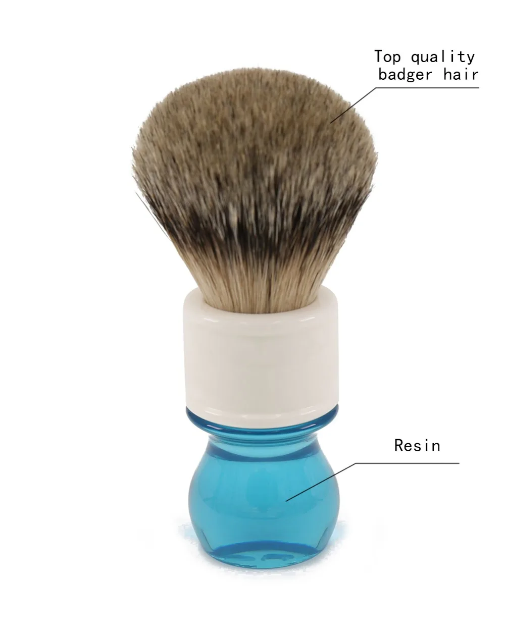 RTS Yaqi 24mm Aqua Tuxedo Synthetic Hair Shaving Brush for men