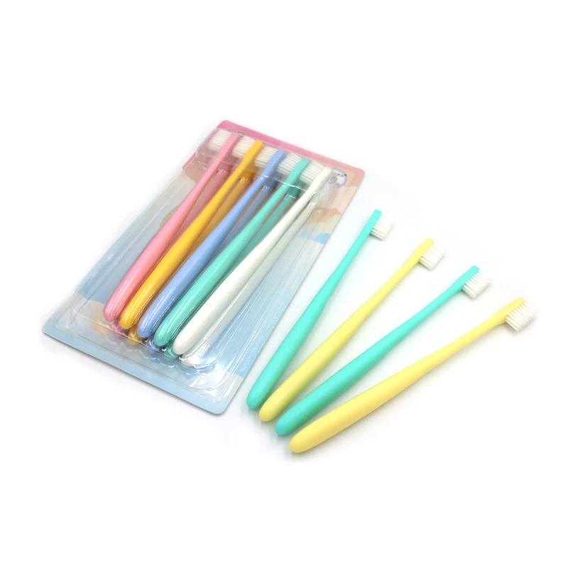 Adult tooth brush Dental Oral Care Wave Ultra Soft Hairs Travel Charcoal Nano Toothbrush