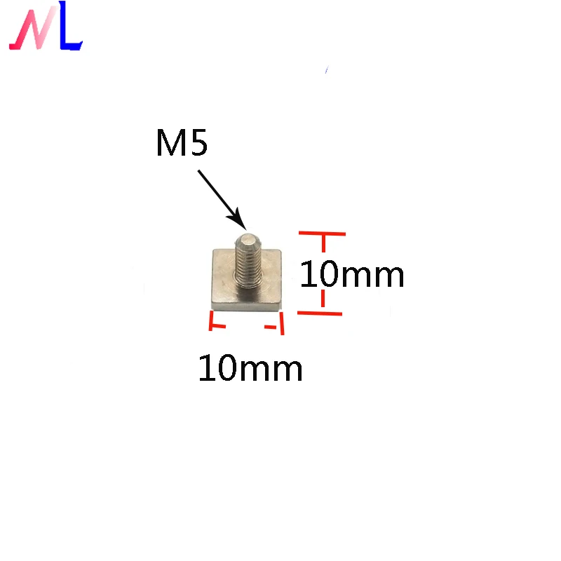 Square machining of copper   Coupling cable clamp screw parts