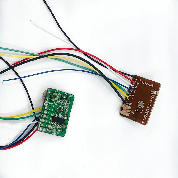 QQF C RC car toy 4CH RC Remote Control 27MHz Circuit PCB Transmitter and Receiver Board