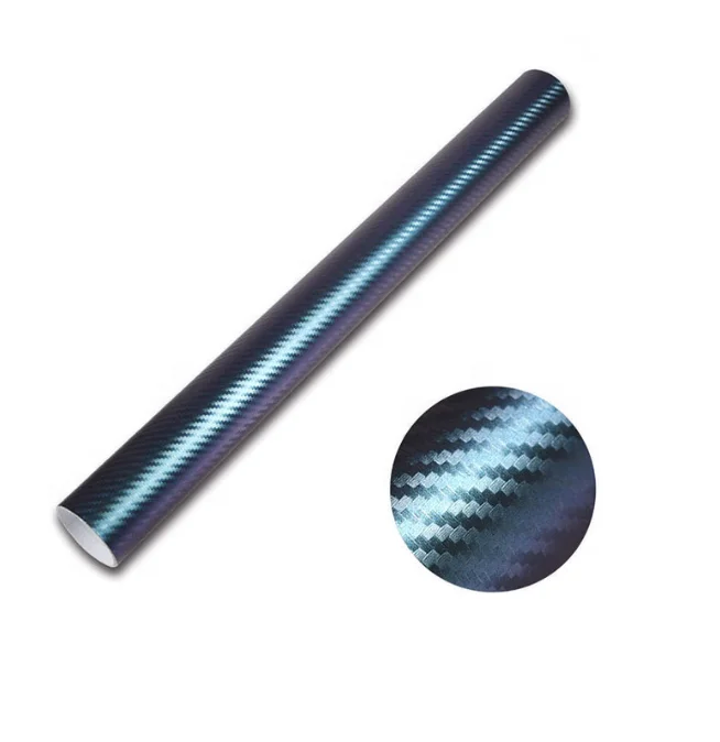 1 52x18 м без пузырьков ПВХ хамелеон углеродное волокно синяя фиолетовая золотая автомобильная виниловая