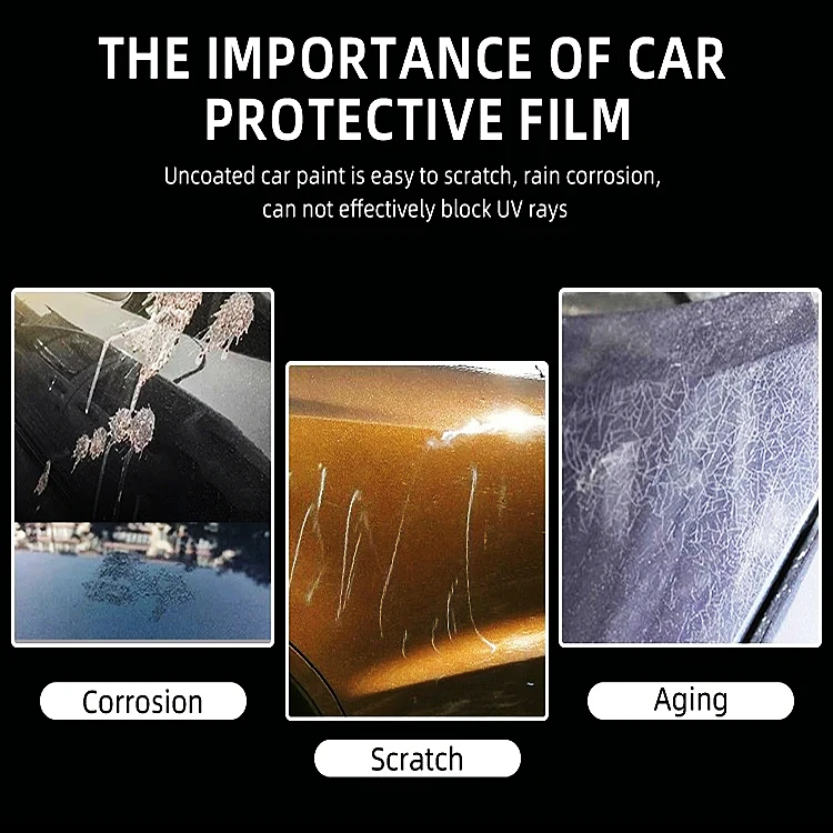 No Yellowing Scratch proof Ceramic nano Anti Scratch Heat Repair Clear Transparent TPU Car Paint Protection Film PPF