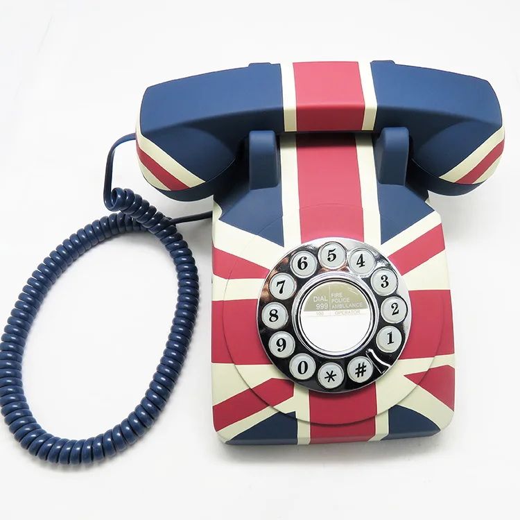  Low Price Good Quality Antique Rotary Push Button House Phone European Retro
