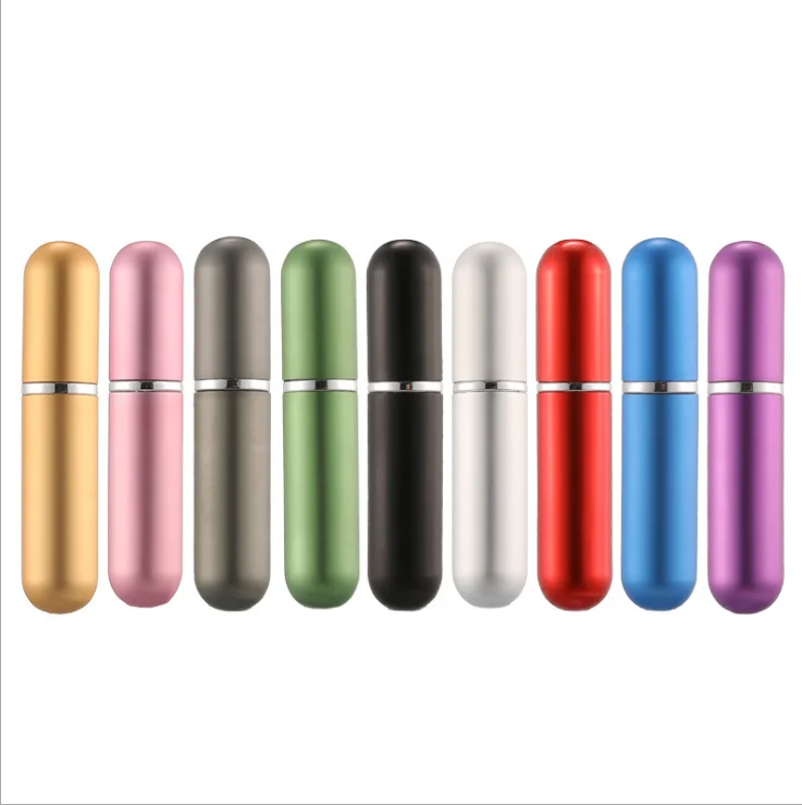 High quality essential Oil Aromatherapy Blank metal Nasal Inhaler Tubes Muti Color Blank Nasal Containers