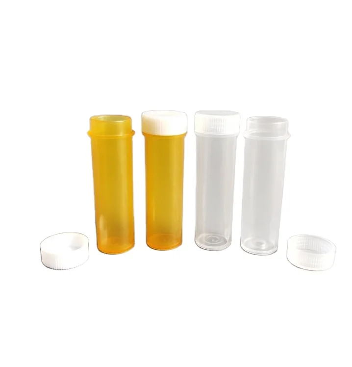 New hot sale 5g Volume Plastic Sample Bottle 7ML Small Vial Medicine Pill Powder Capsule Storage Container Translucent