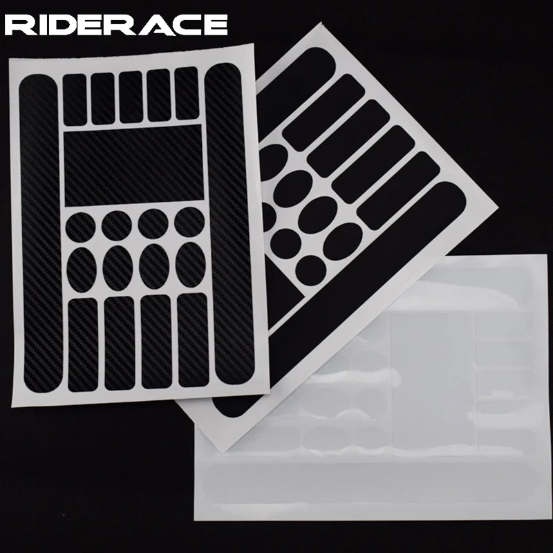 RIDERACE Mountain Bike Frame Protector Front Fork Protective Film Bicycle Chain stay Scratch-Resistant Rhinoceros Hide Sticker