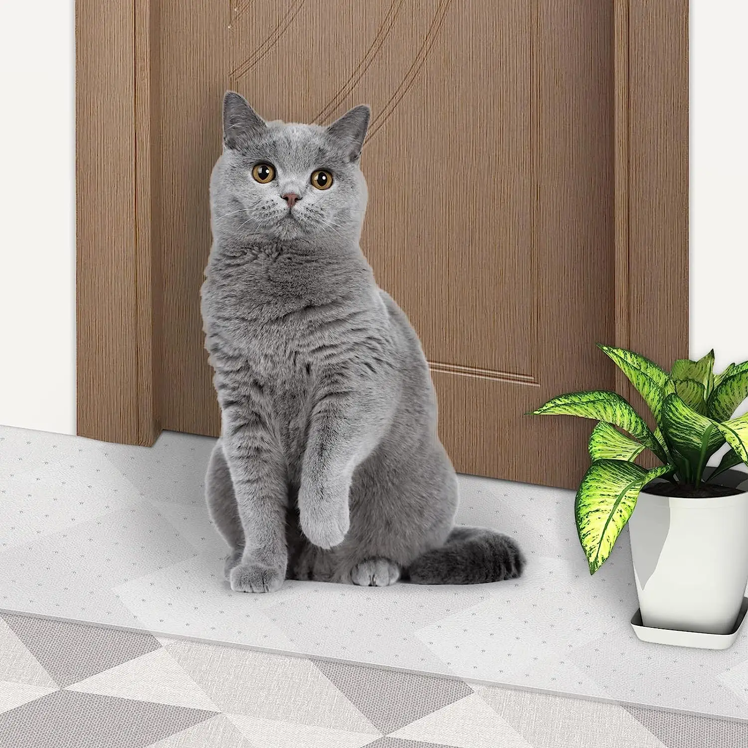 High Quality 8.2 FT Heavy Duty Durable Plastic Cat Carpet Protector For Cat Natural Sisal Scratch Mat Couch Sofa