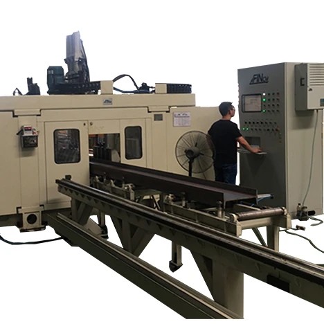 DLS1250 FINCM  Structure Steel Vertical band Hydraulic   CNC Beam Saw Drilling Machine