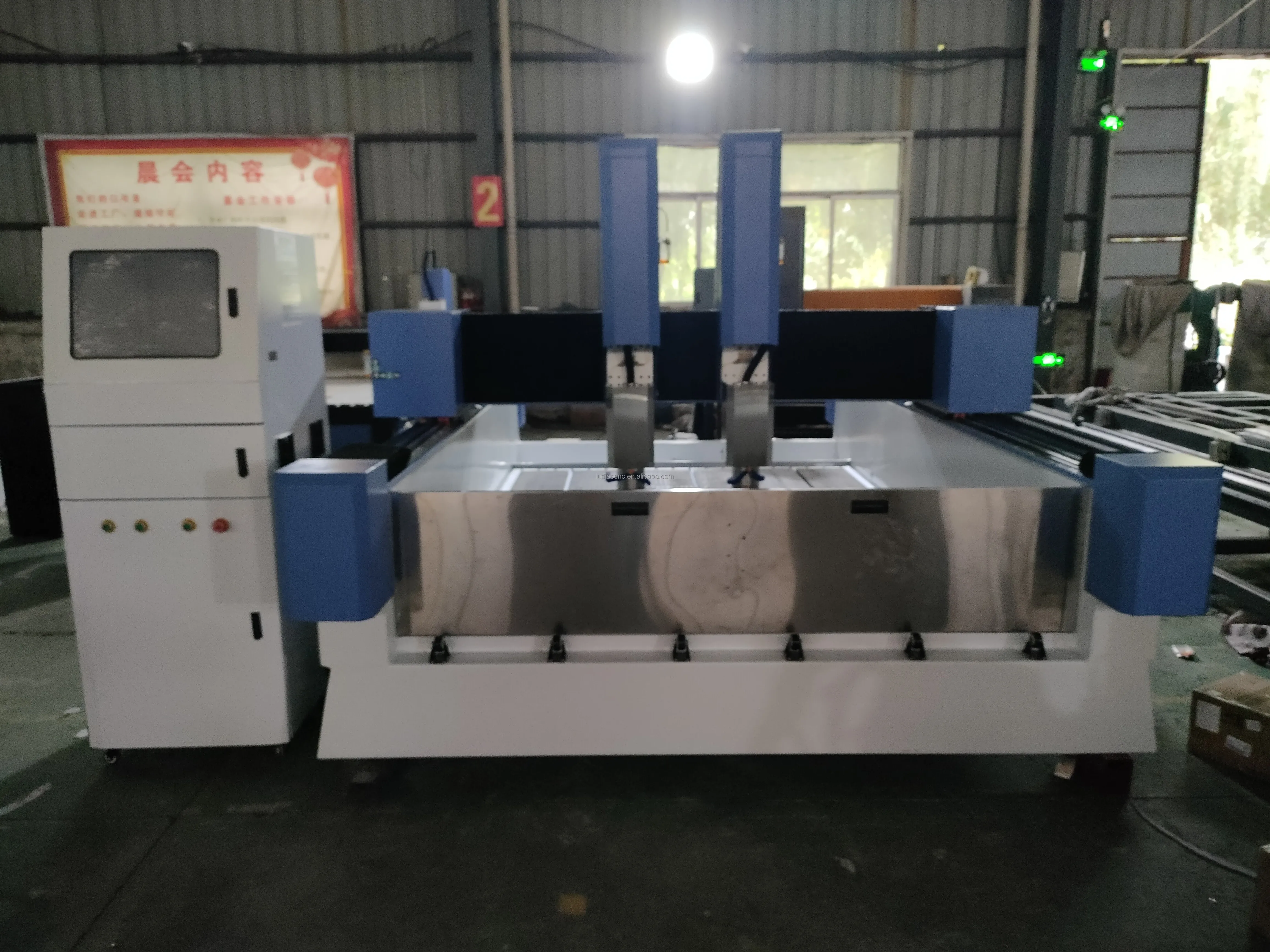 Global export expertise Marble Stone CNC Router 1825 With 2 Spindles Stone Engraving Machine