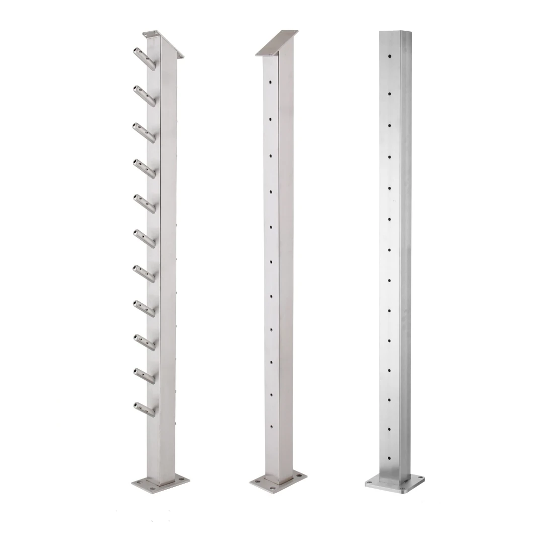 Modern Style 304 Stainless Steel Wire Rope Handrail Fittings Outdoor Deck Diy Cable Railing System