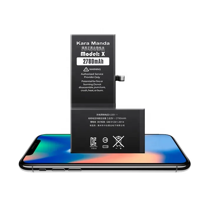 Kara Manda Best Selling High Capacity 3070mAh Cell Phone Battery for iPhone x OEM Replacement Battery for iFhone X