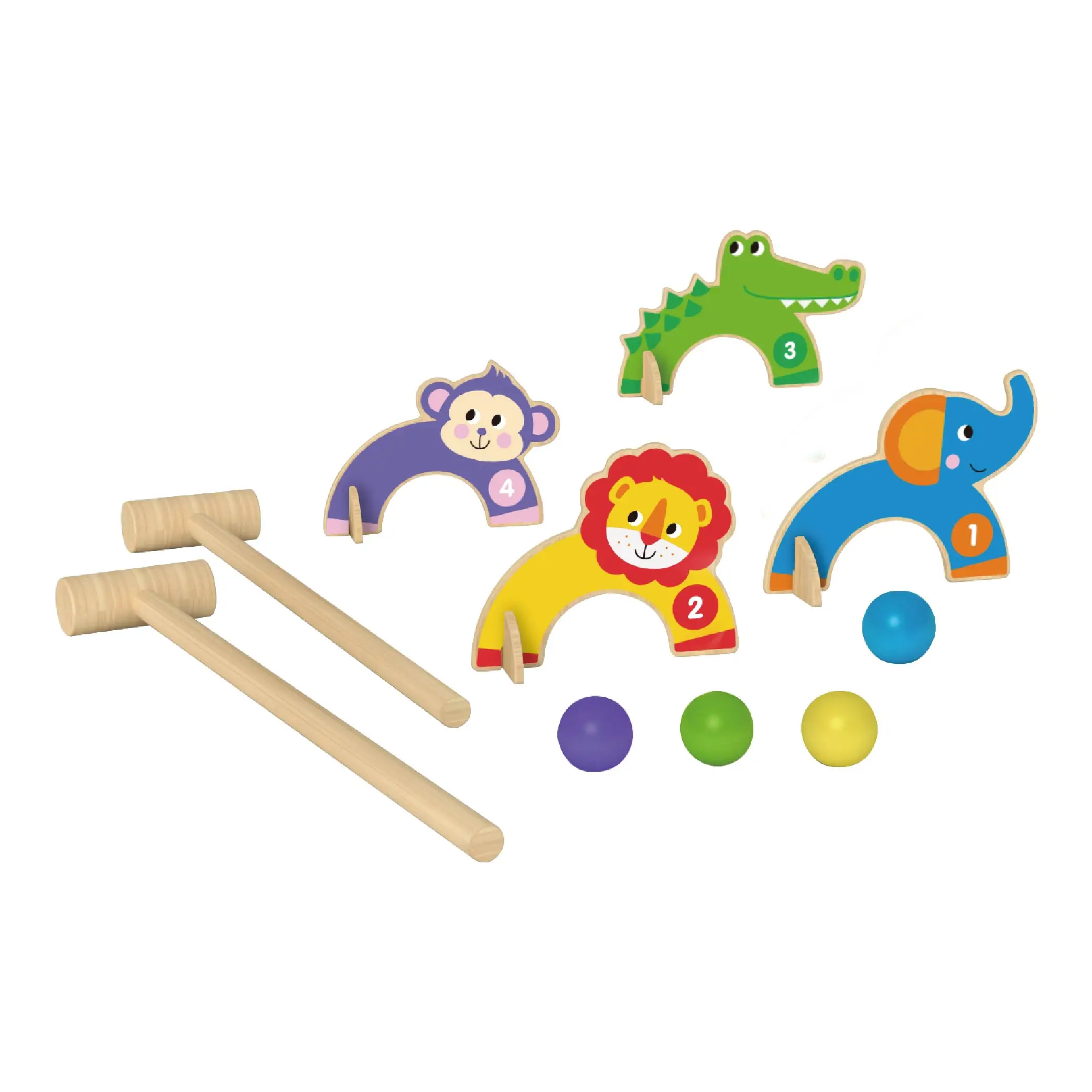 Wooden hammering ball hammer box the ball table ducks knock the hamster wood toy