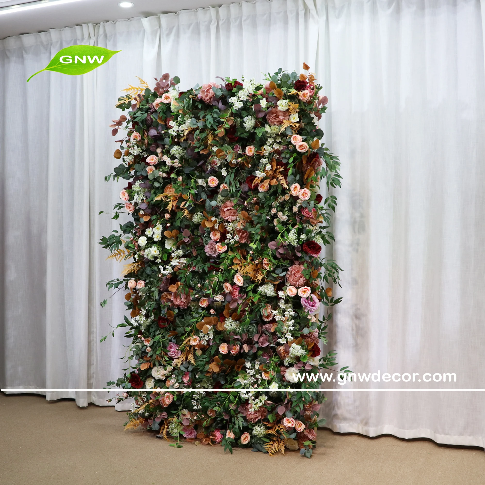 
GNW Wedding Decorations Decoration Flower Supplies Artificial Rose Orchid Cherry Blossom Peony Decorative Flowers 