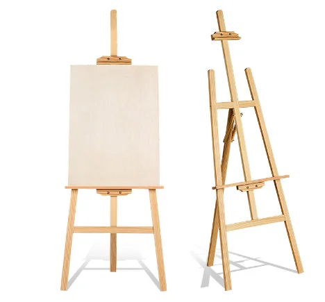 High Quality Wooden Easel Display Floor Easel Tripod Easel for Art Supply