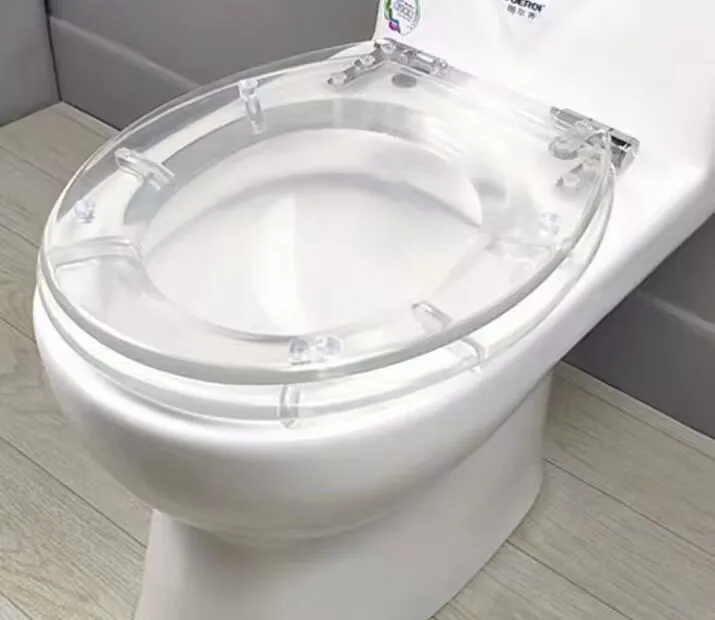 High Quality Unique Design Colorful Transparent Resin Lucite Toilet Seats