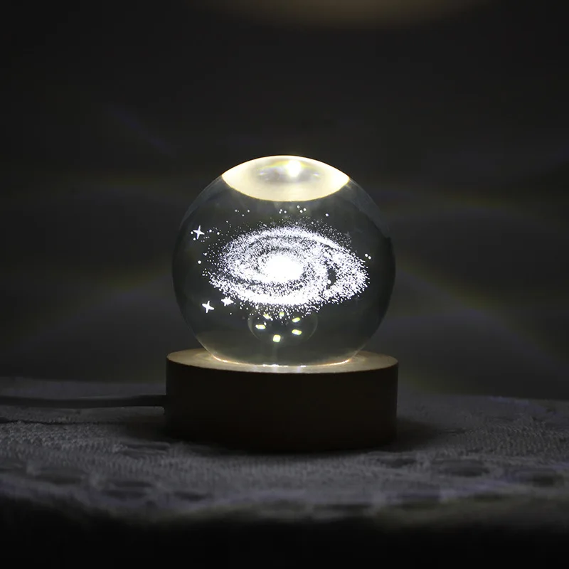 wholesale clear glass christmas ball ornaments Wholesale High Quality Crystal Ball K9 3D Laser Carved Creative Gifts Ball