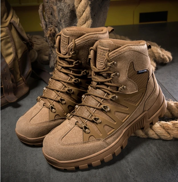 HBP913  Rubber outsole breathable durable  6 inches ankle short boots camping shoes  AS33 outdoor tactical boots
