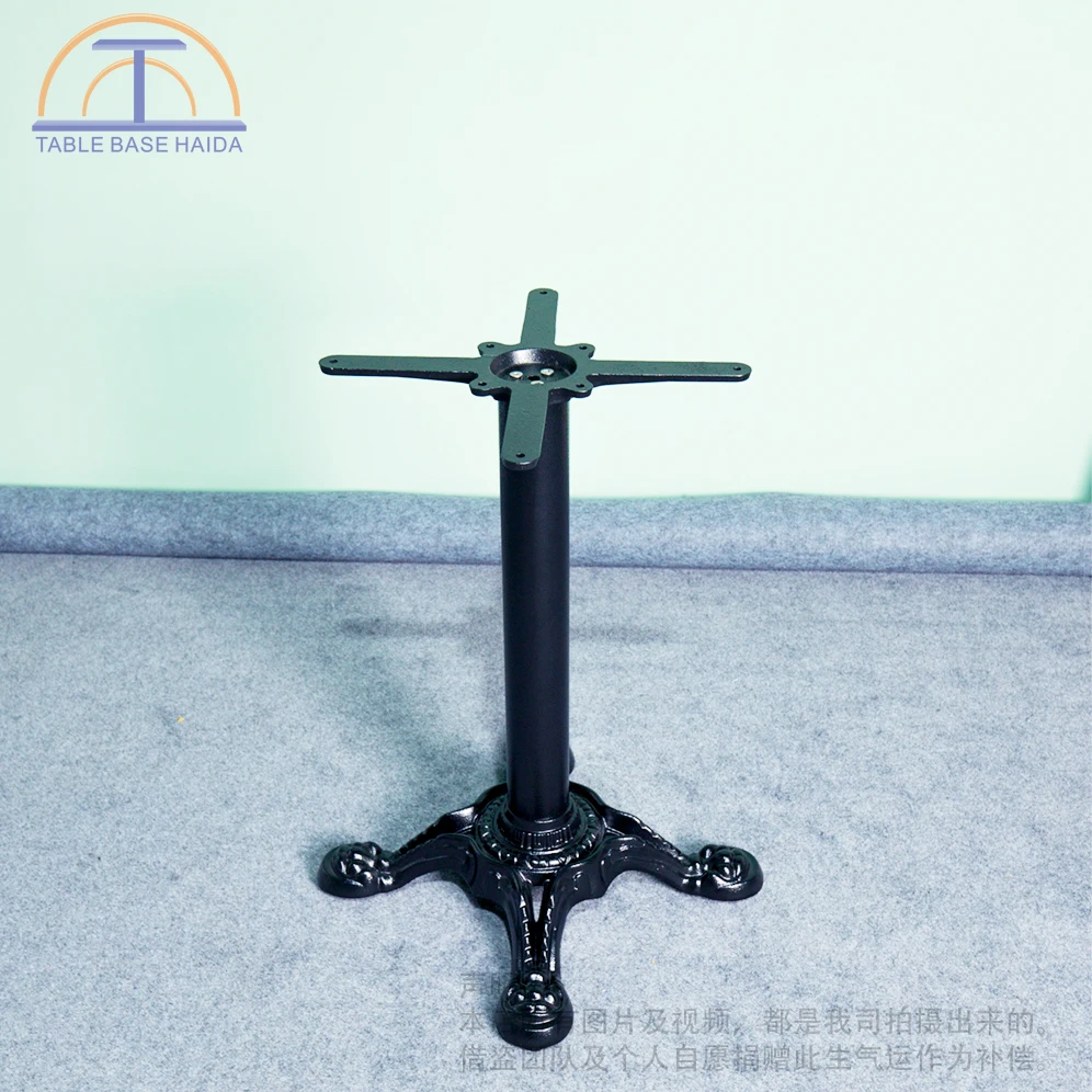 Popular sale low price patio cast iron dining four table legs