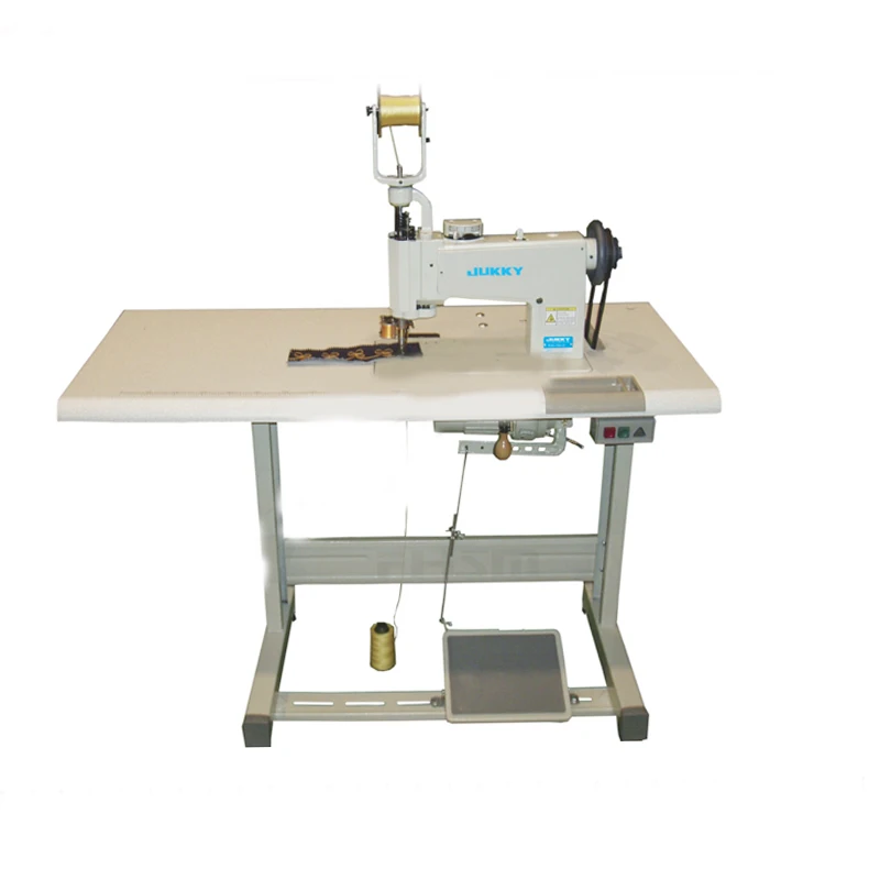 Jukky 10-2 High-Speed Flat-Bed Chainstitch Embroidery Machine Metal Handle Operated for Various Industrial Sewing Techniques