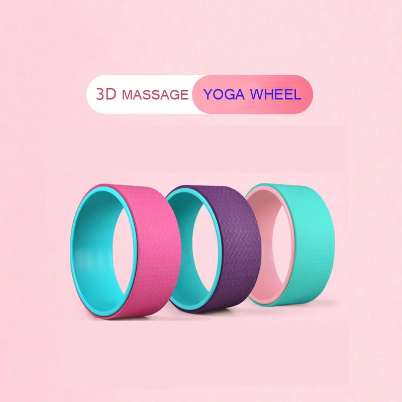 Hot sale  Yoga Wheel  Factory Direct Sale Custom High Density TPE Strongest & Most Comfortable Yoga Wheel