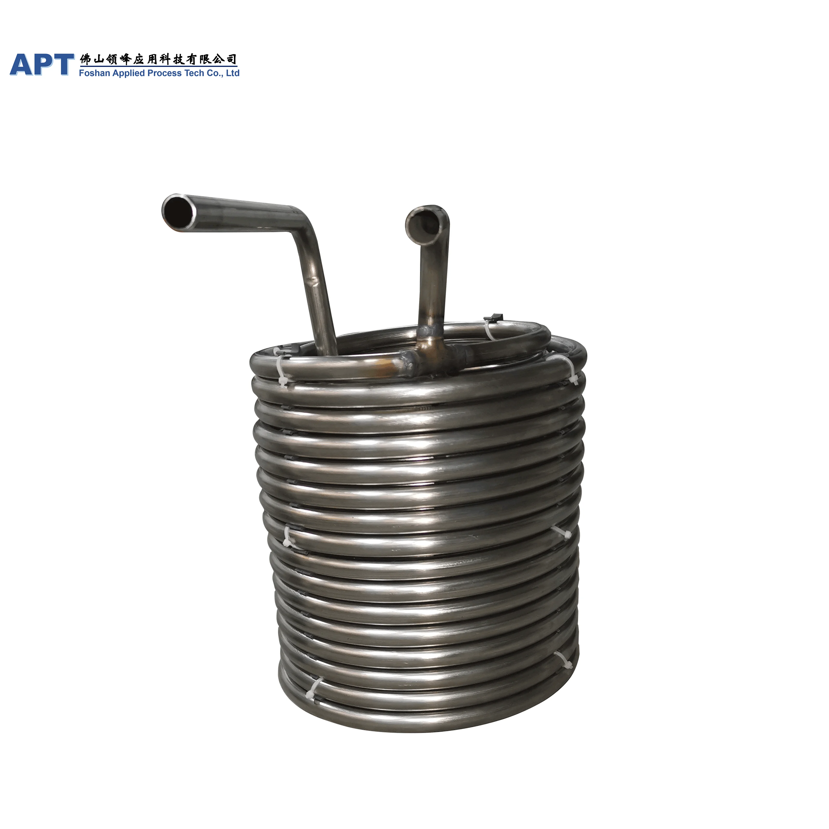 10HP Immersion SS 304 tube coil Seamless Stainless Steel Tube Coil heat exchanger for cup machine heat exchanger