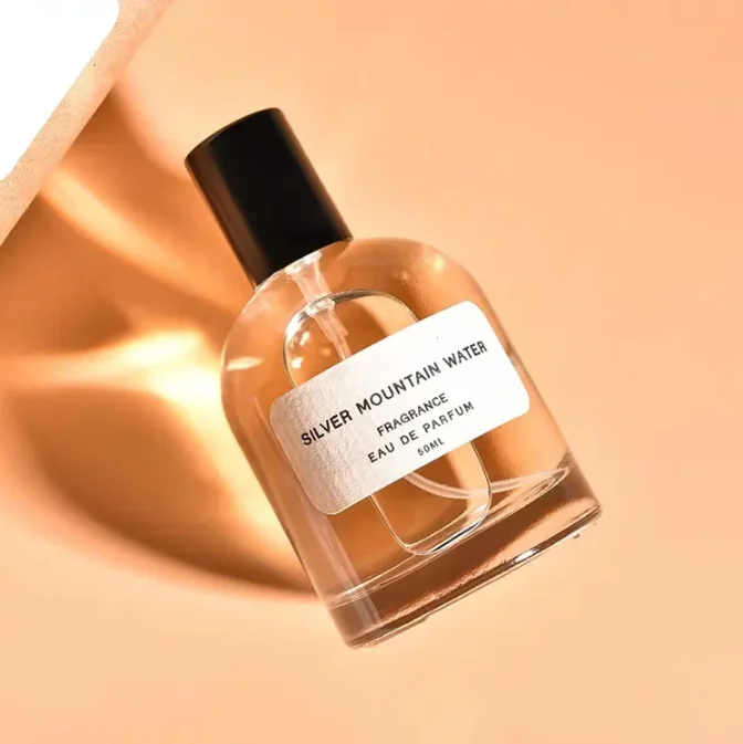 Fashion Luxury Crimp Cylinder Round Spray Glass 30ml 50 ml 100 ml Empty Elegant 50ml Perfume Bottle With Custom Logo Lid Box