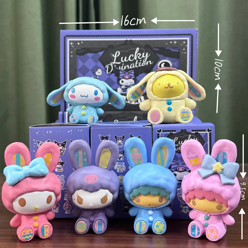 Manufacturer PVC Blind box lkawaii cartoon lucky kuromi Melody display mystery boxes handmade boy girl doll action figure