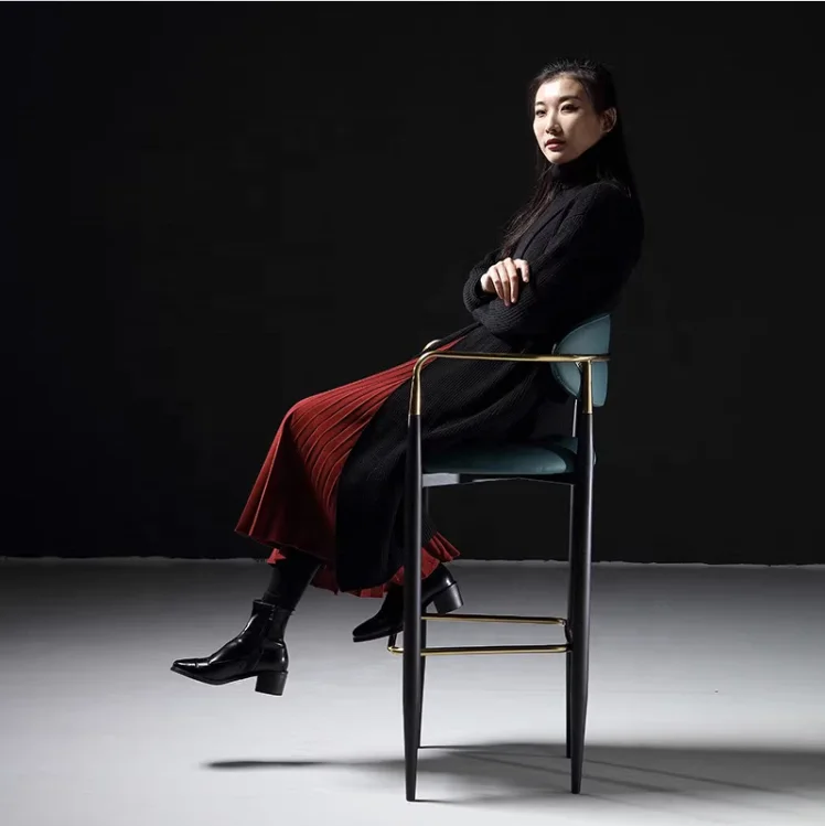 Modern velvet Bar Stool chair Furniture for Hotel Restaurant Bar home bar chair