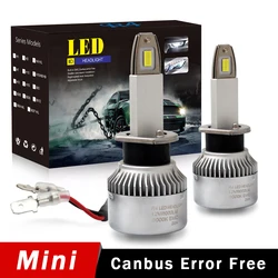 Hot quality SUPER MINI SIZE  LED  kit 80w bright R4 headlight  H7 H4 9005 9006 880 8000lm Automotive headlight