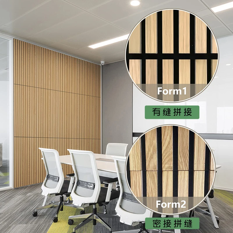 Kasaro Slat Pet Acoustic Panel Acoustic Slat Wall Panels Wall And Ceiling Decoration For Hotel Lobby Decoration
