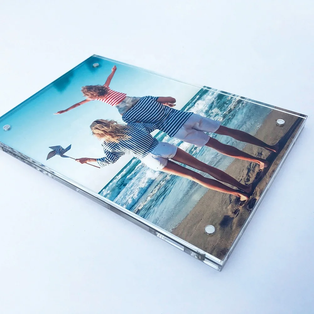 Scarecrow OEM Sublimation Decorative Acrylic Photo Tile Display Tabletop Photo Frame Frameless Photo Block for Wall Decorations