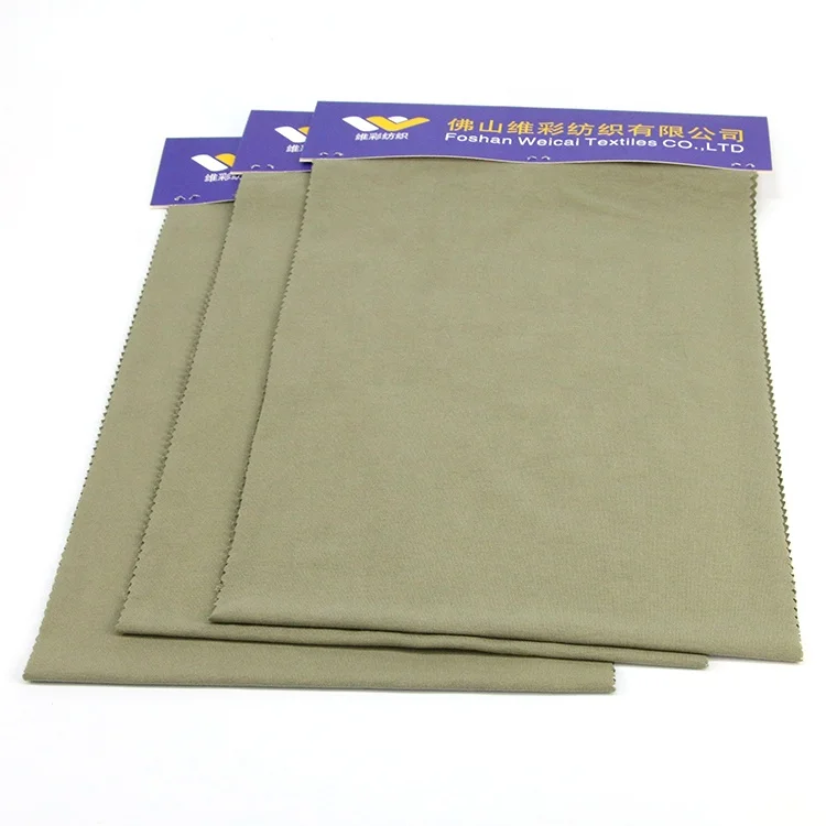 Imitation hemp single jersey dyed plain knitting 100% cotton fabric for T-shirt