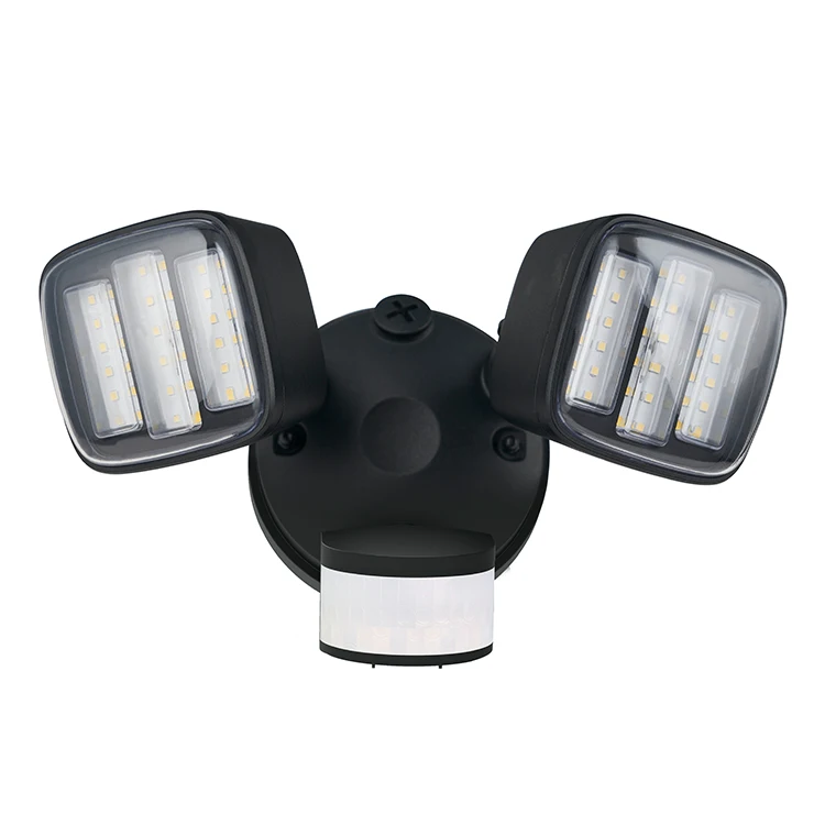 Motion Sensor Security Gate Energy Outdoor Garden Triple Head Led Motion Security Light Lamp